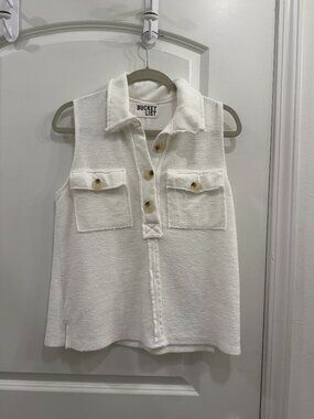 White Bucket List tank top
